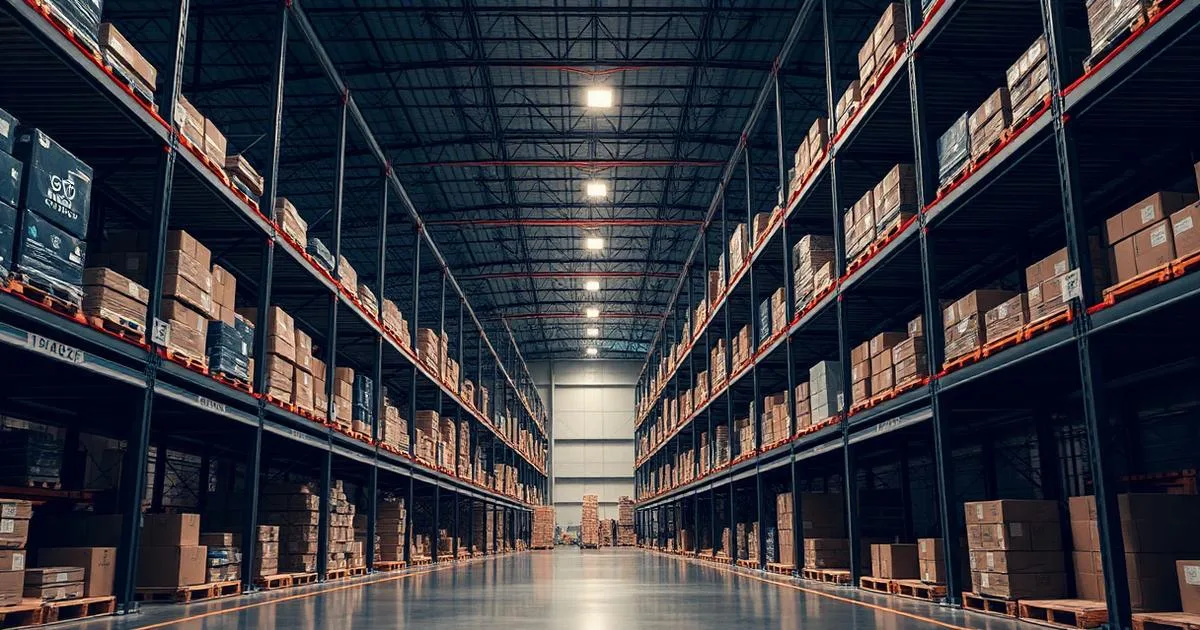 Entrepôt avec gestion de stock automatisée par intelligence artificielle