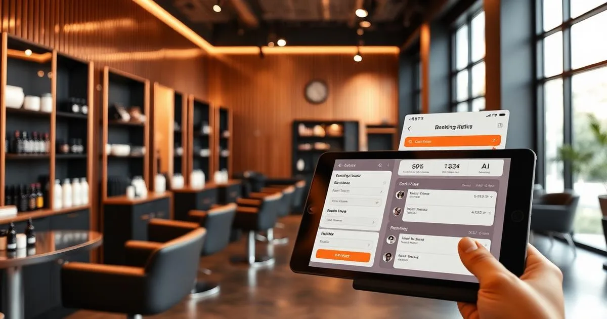 Salon de coiffure utilisant l'IA pour la prise de rendez-vous et la fidélisation