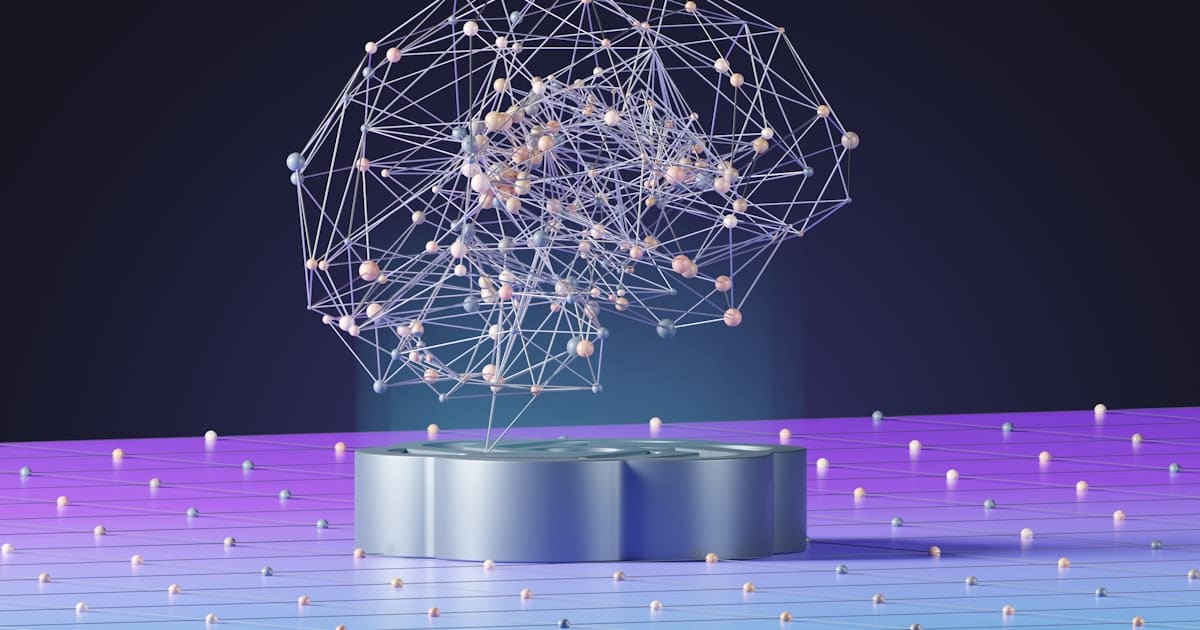 Représentation abstraite de l'intelligence artificielle