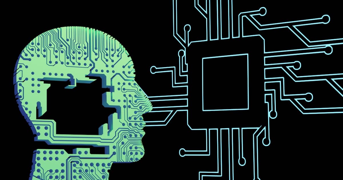Représentation abstraite de l'intelligence artificielle