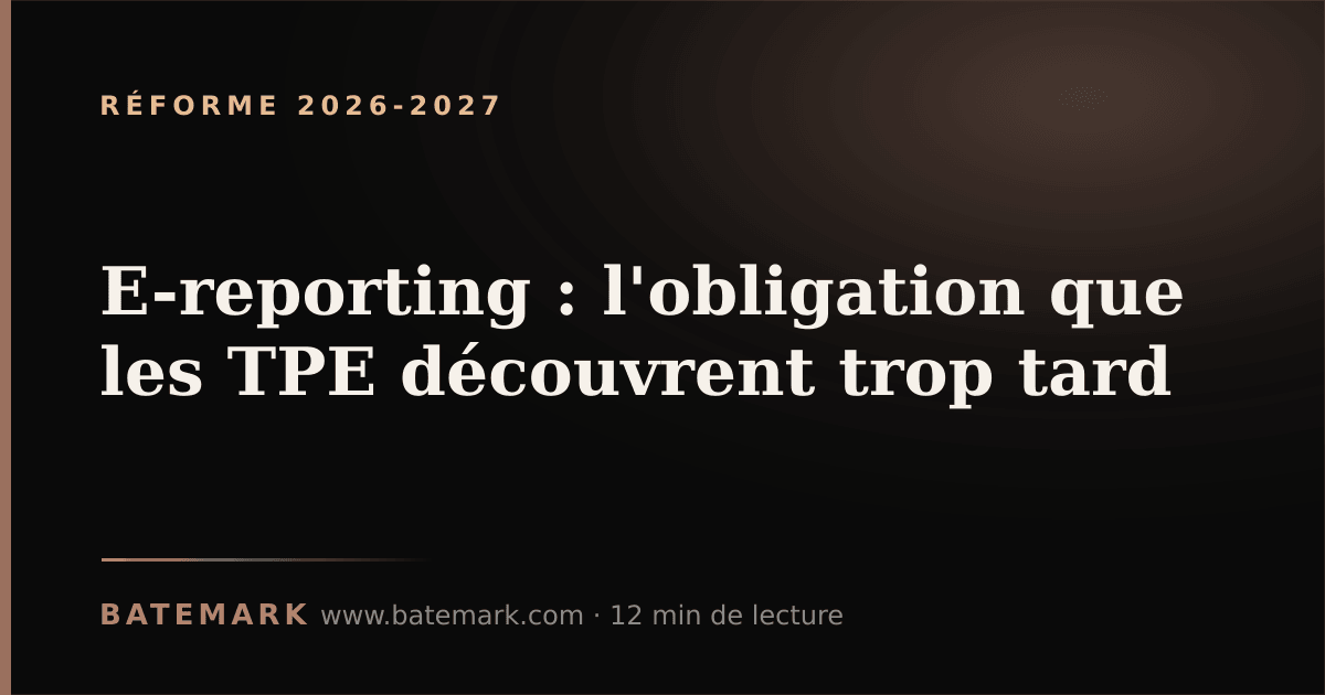 Illustration de l'article : E-reporting : l'obligation que les TPE découvrent trop tard