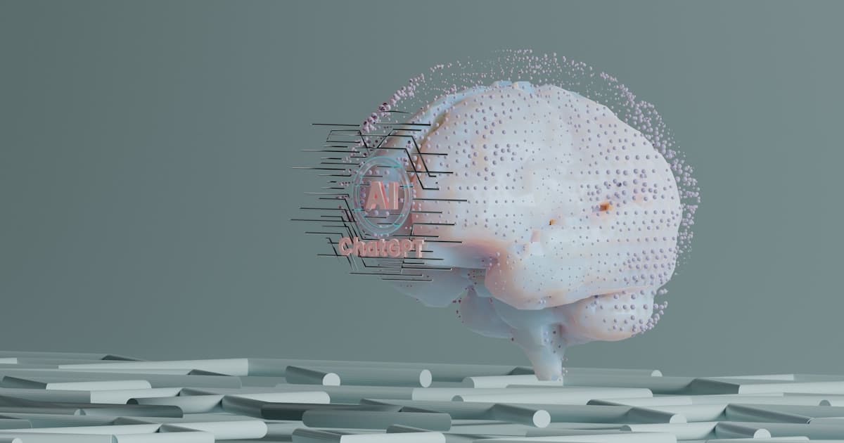 Représentation abstraite de l'intelligence artificielle