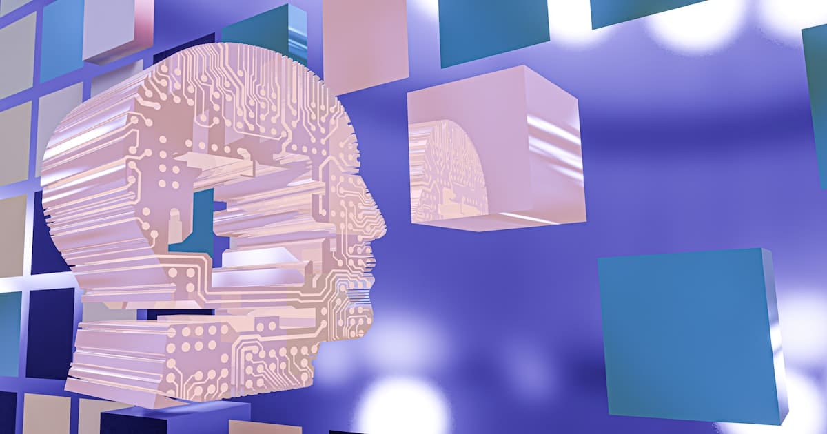 Représentation abstraite de l'intelligence artificielle